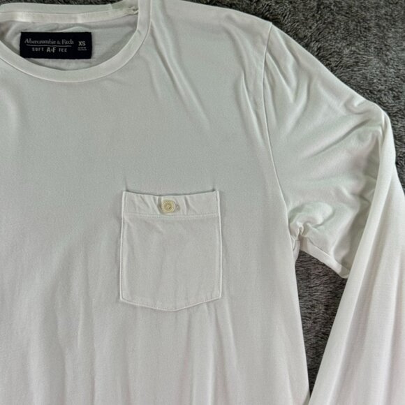 Abercrombie & Fitch Soft AF Tee Sz XS White - Picture 3 of 8